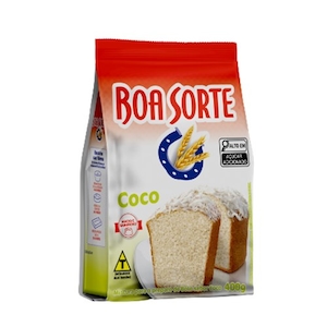 Mistura para Bolo de Coco Boa Sorte 400g