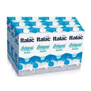 Leite Integral Italac Longa Vida 1l Caixa 12un