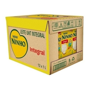 Leite Uht Ninho Integral Caixa 12 Unidades 1 Litro