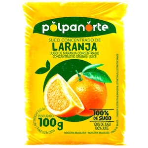 Polpa Congelada Laranja Polpanorte 100g
