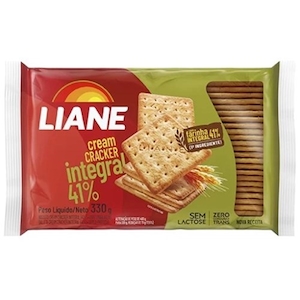Biscoito Cream Cracker Integral sem Lactose Liane 330g