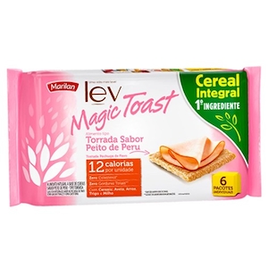 Torrada Integral de Peito de Peru Lev Magic Toast Marilan 110g