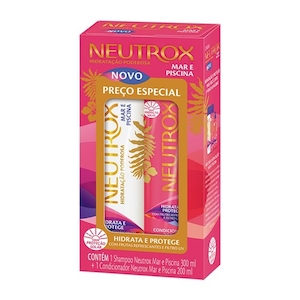 Kit Shampoo Mar e Piscina Neutrox 300ml + Condicionador Mar e Piscina Neutrox 200ml