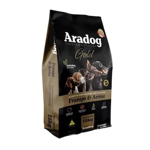 Ração para Cães Adultos Frango e Arroz Aradog 15kg