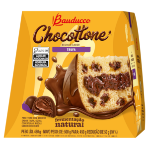 Chocottone Maxi Recheio Sabor Trufa Bauducco 450g