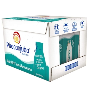 Leite Desnatado Leco 1l Pack Com 12 Unidades
