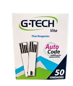 Tiras Reagentes Glicemia G-Tech Vita Caixa com 50un