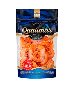 Camarão Cinza Inteiro Congelado Qualimar 350g