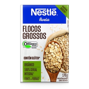 Aveia em Flocos Grossos Orgânica Nestlé 170g