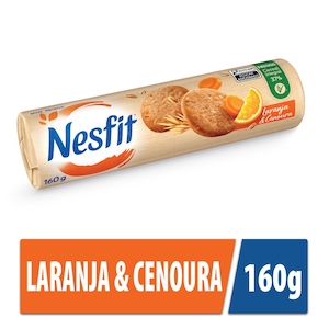 Biscoito Laranja e Cenoura Nesfit 160g