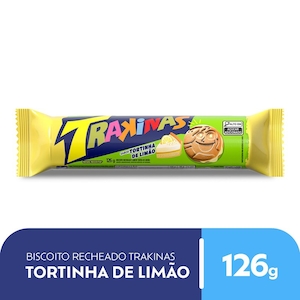 Biscoito Recheado Tortinha de Limão Trakinas 126g