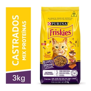 Ração para Gatos Adultos Castrados Megamix Friskies 3kg