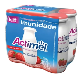 Leite Fermentado Sabor Morango Actimel 600g