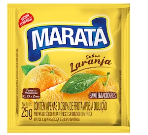 Refresco Sabor Laranja Maratá 25gr