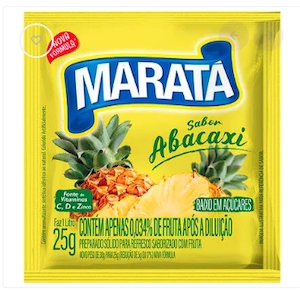 Refresco Em Pó Abacaxi Maratá  Envelope Com 25g