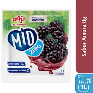 Refresco Em Pó Sabor Amora Zero Mid 8g