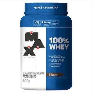 100% Whey de Chocolate Max Titanium 900g