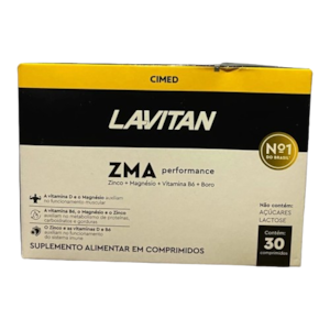 Suplemento Vitamínico Lavitan Zma Performance Cimed Caixa Com 30 Comprimidos
