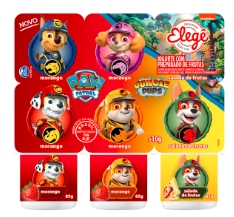 Iogurte Paw Patrol Sabor Morango E Frutas Vermelhas Elegê 510g