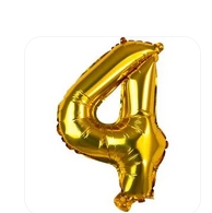 Balão Pequeno Dourado Regina Nº4
