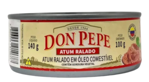 Atum Ralado Em Óleo Comestível D Pepe 140g