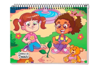 Caderno Caligrafia 60 Folhas Tema Lala Feminino Credeal