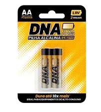 Pilha Alcalina Pequena Aa Dna