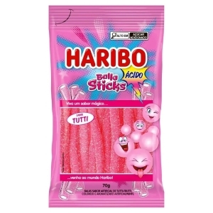 Bala Goma Haribo 70g Sticks Tutti F