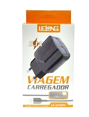 Carregador Tipo C Lelong Le-242fc