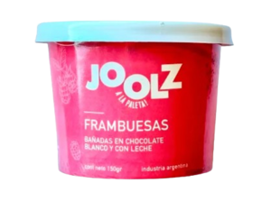 Bombom Congelado Framboesa E Chocolate Ao Leite Joolz 150g