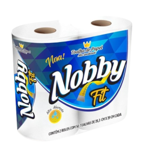 Papel Toalha Absorvente Fit 2 Rolos Nobby