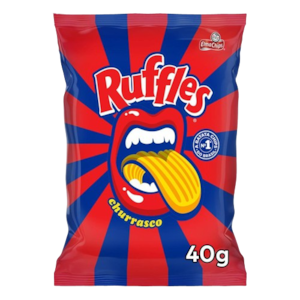 Batata Frita Ondulada Churrasco Elma Chips Ruffles 40g