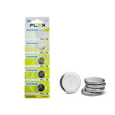 Bateria De Botão De Lítio Flex Cr1620 3v