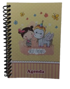Agenda Espiral Permanente Star Color 128 Folhas