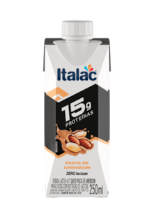 Bebida Láctea Whey Amendoim Italac 250ml
