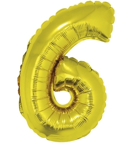 Balao Silver Metal 34" Dourado #6 Un