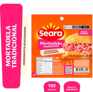 Mortadela Tradicional Fatiada Seara 180g