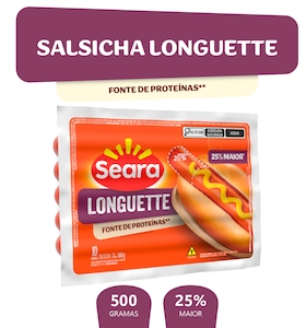 Salsicha Longuette Seara 500g