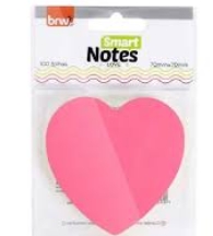 Bloco Brw Smart Notes Corac 70x70mm Neon