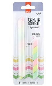 Caneta Gel Borrável Pastel Com Refil Brw