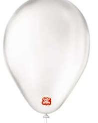 Balão São Roque Liso Número 6.5 Transparente