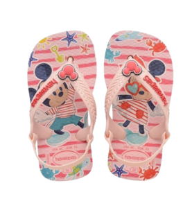 Chinelo Baby Disney Classic Cor Rosa E Vermelho Havaianas N22 1 Par