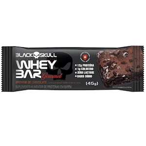 Barra de Proteína Whey Bar Brownie Black Skull 45g