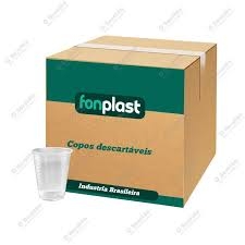 Copo D Fonplast 180ml Tran 100un