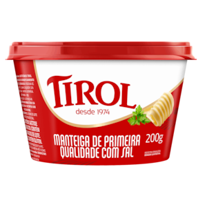 Manteiga de Primeira Qualidade com Sal Tirol 200g