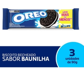 Biscoito Recheado Original Wandinha Multipack Oreo 270g