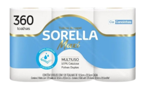 Toalha Papel Sorella 360fls 3rl