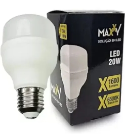 Lâmpada Bulbo Led 20w 1600 Lumens 6500k Bivolt Maxxy