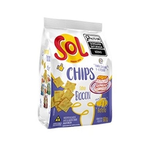 Biscoito Aperitivo Sol Hits 60g Bacon