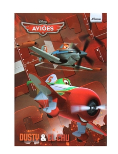 Caderno .Brochura.Disney Avioes Capa Dura Foroni 96 Folhas